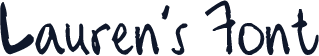 Lauren's Font