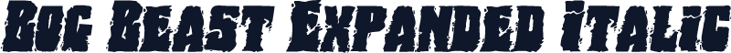 Bog Beast Expanded Italic