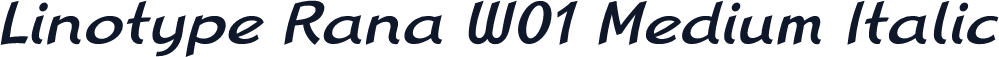 Linotype Rana W01 Medium Italic