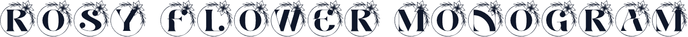 Rosy Flower Monogram