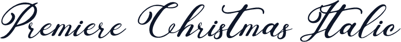 Premiere Christmas Italic
