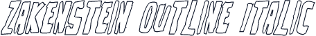 Zakenstein Outline Italic