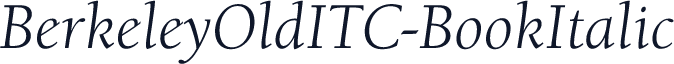 BerkeleyOldITC-BookItalic