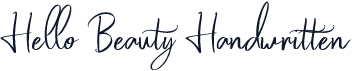 Hello Beauty Handwritten