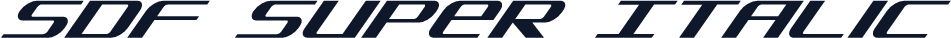 SDF Super Italic