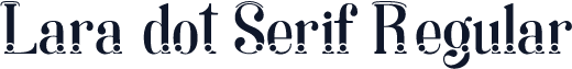 Lara dot Serif Regular