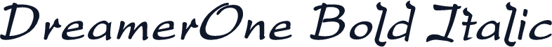 DreamerOne Bold Italic