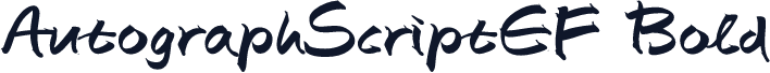 AutographScriptEF Bold