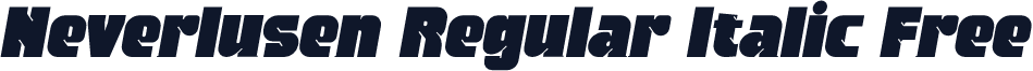Neverlusen Regular Italic Free