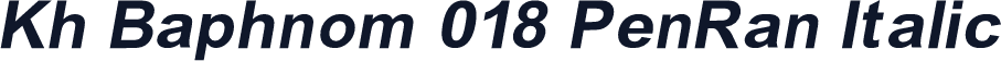 Kh Baphnom 018 PenRan Italic