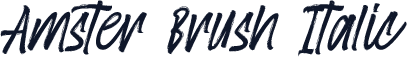 Amster Brush Italic