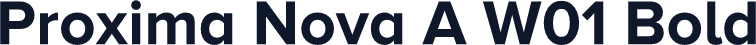 Proxima Nova A W01 Bold