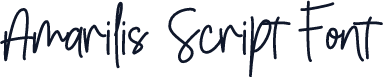 Amarilis Script Font