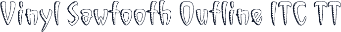 Vinyl Sawtooth Outline ITC TT