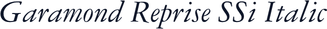 Garamond Reprise SSi Italic