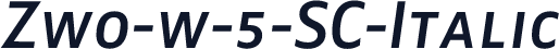 Zwo-w-5-SC-Italic