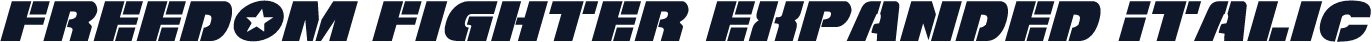 Freedom Fighter Expanded Italic