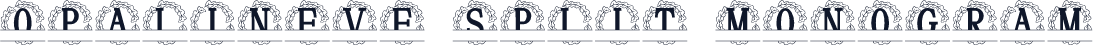 Opalineve Split Monogram