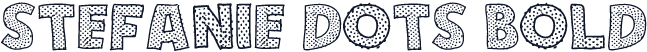 Stefanie Dots Bold