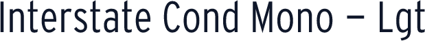 Interstate Cond Mono - Lgt