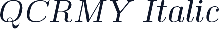 QCRMY Italic