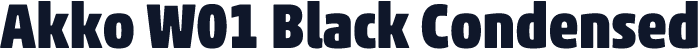 Akko W01 Black Condensed