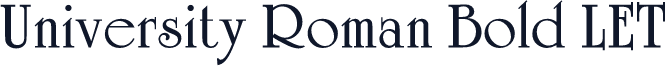 University Roman Bold LET