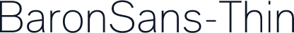 BaronSans-Thin
