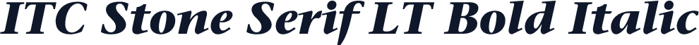 ITC Stone Serif LT Bold Italic