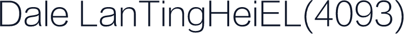 Dale LanTingHeiEL(4093)