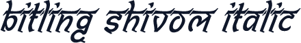 Bitling shivom Italic