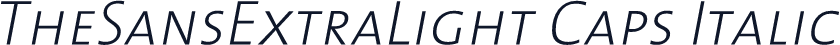 TheSansExtraLight Caps Italic