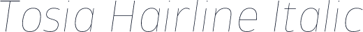 Tosia Hairline Italic