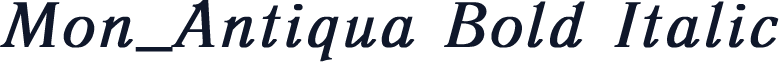 Mon_Antiqua Bold Italic