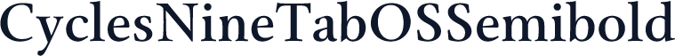CyclesNineTabOSSemibold