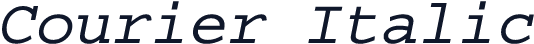 Courier Italic