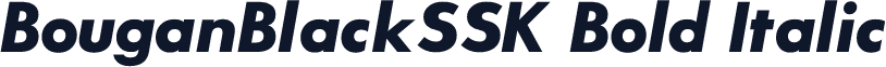BouganBlackSSK Bold Italic
