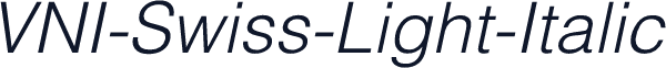 VNI-Swiss-Light-Italic