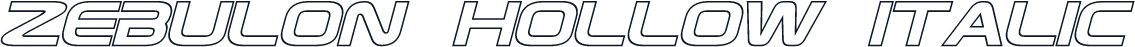 Zebulon Hollow Italic