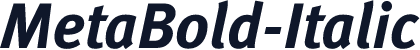 MetaBold-Italic