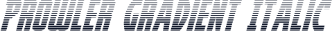 Prowler Gradient Italic