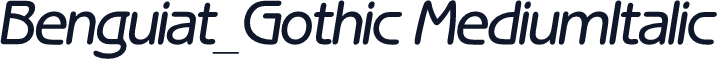 Benguiat_Gothic MediumItalic