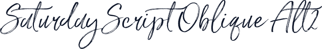 Saturday Script Oblique Alt2