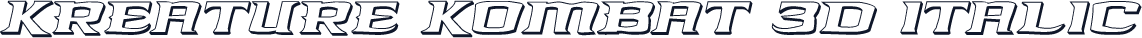 Kreature Kombat 3D Italic