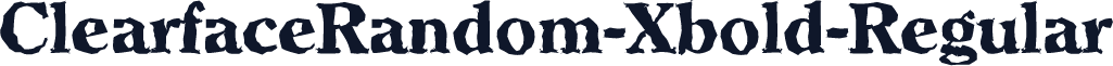 ClearfaceRandom-Xbold-Regular
