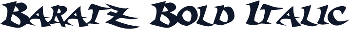 Baratz Bold Italic