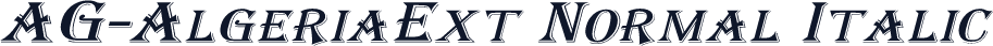 AG-AlgeriaExt Normal Italic