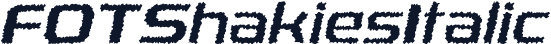 FOTShakiesItalic