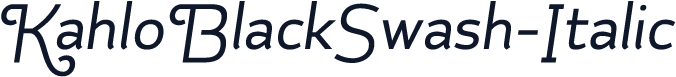 KahloBlackSwash-Italic