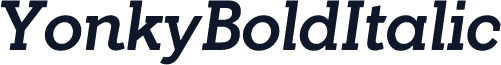 YonkyBoldItalic